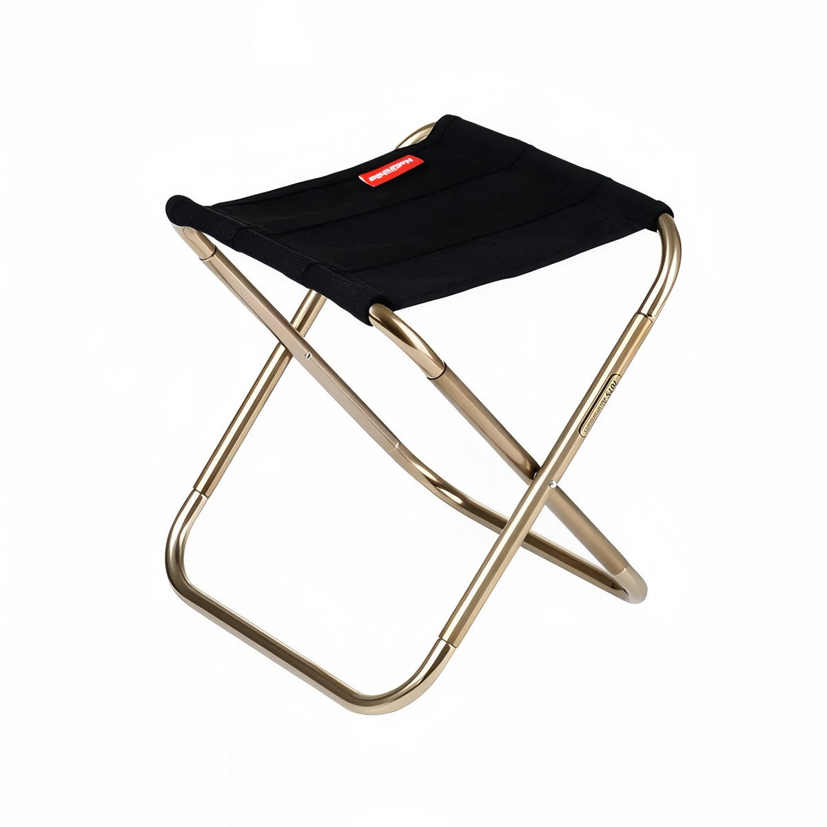Tabouret Pliant Pour Randonnée - Noir et Or