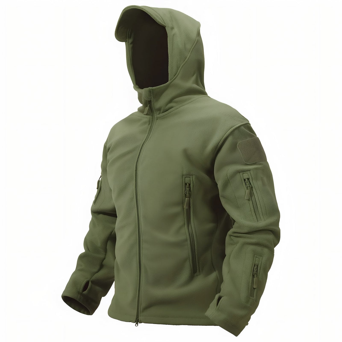 Veste Polaire Randonnée Homme - Vert Olive