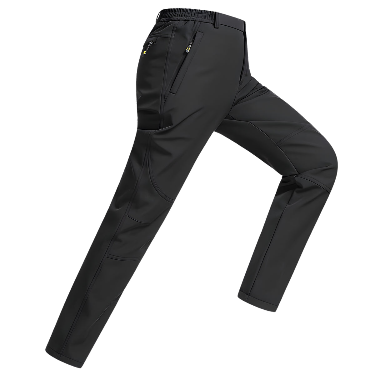 Men's Fleece Hiking Pants - Black