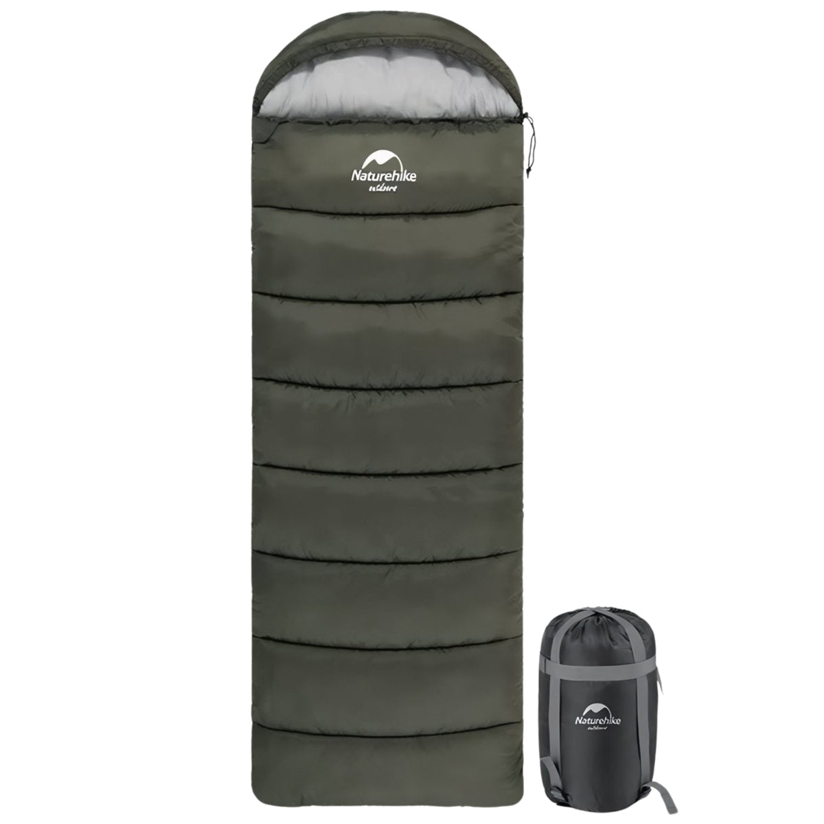 Lightweight 3-Season Sleeping Bag - Olive Green