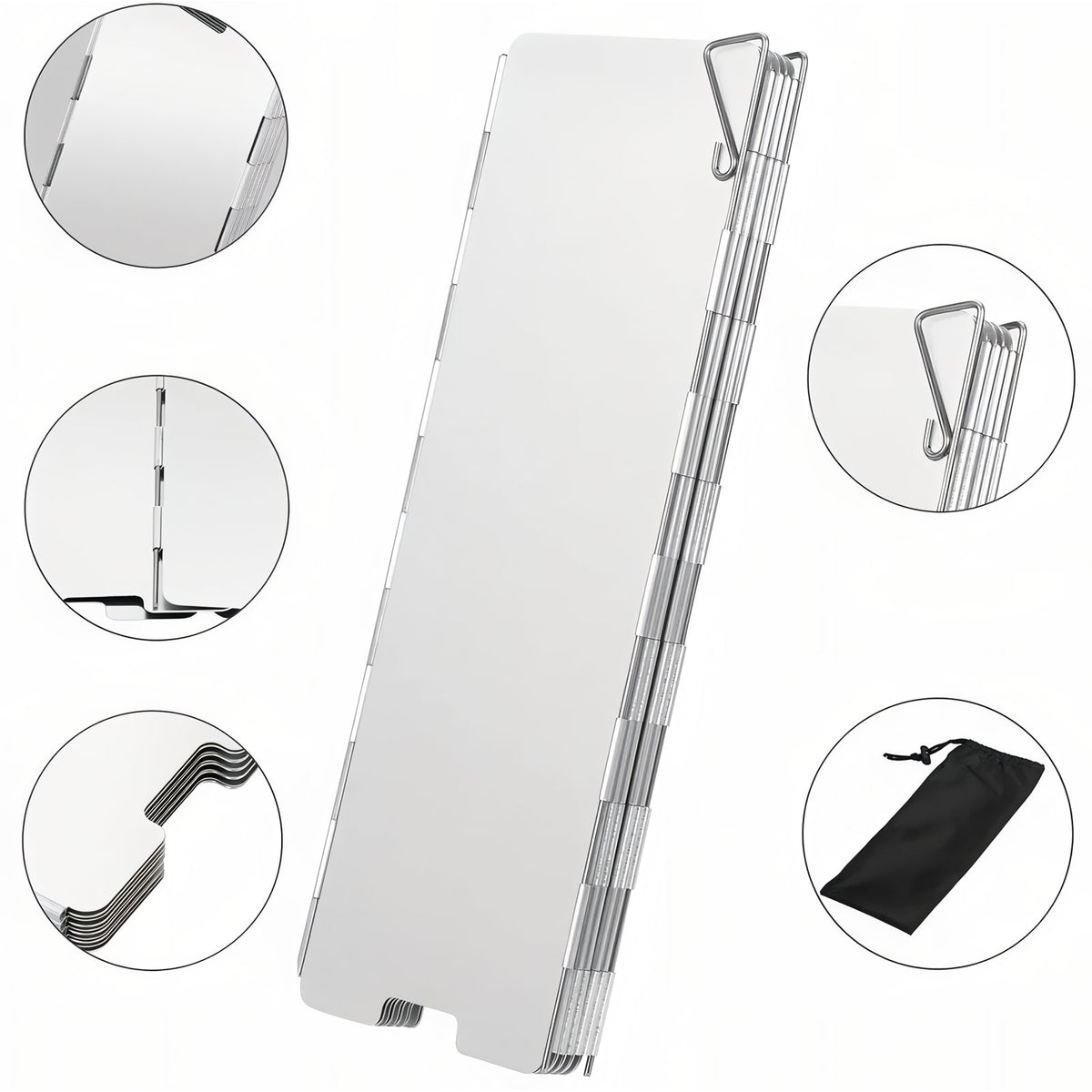Pare-Vent Pour Réchaud détails des parties - 9 plates - 10 plates - 12 plates