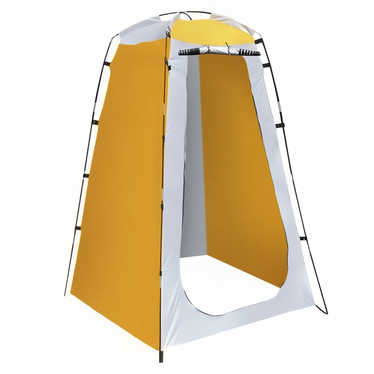 Tente Douche WC - Jaune Moutarde et Blanc