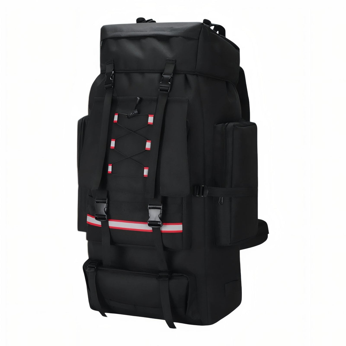 130L Trek Bag side view - Black
