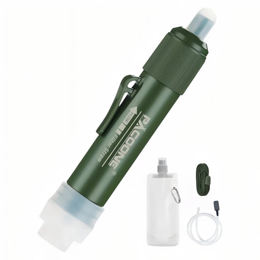 Portable Water Filter - Olive Green