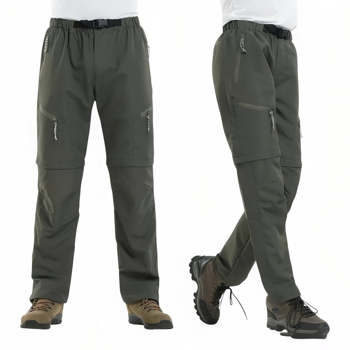 Convertible Hiking Pants - Olive Green