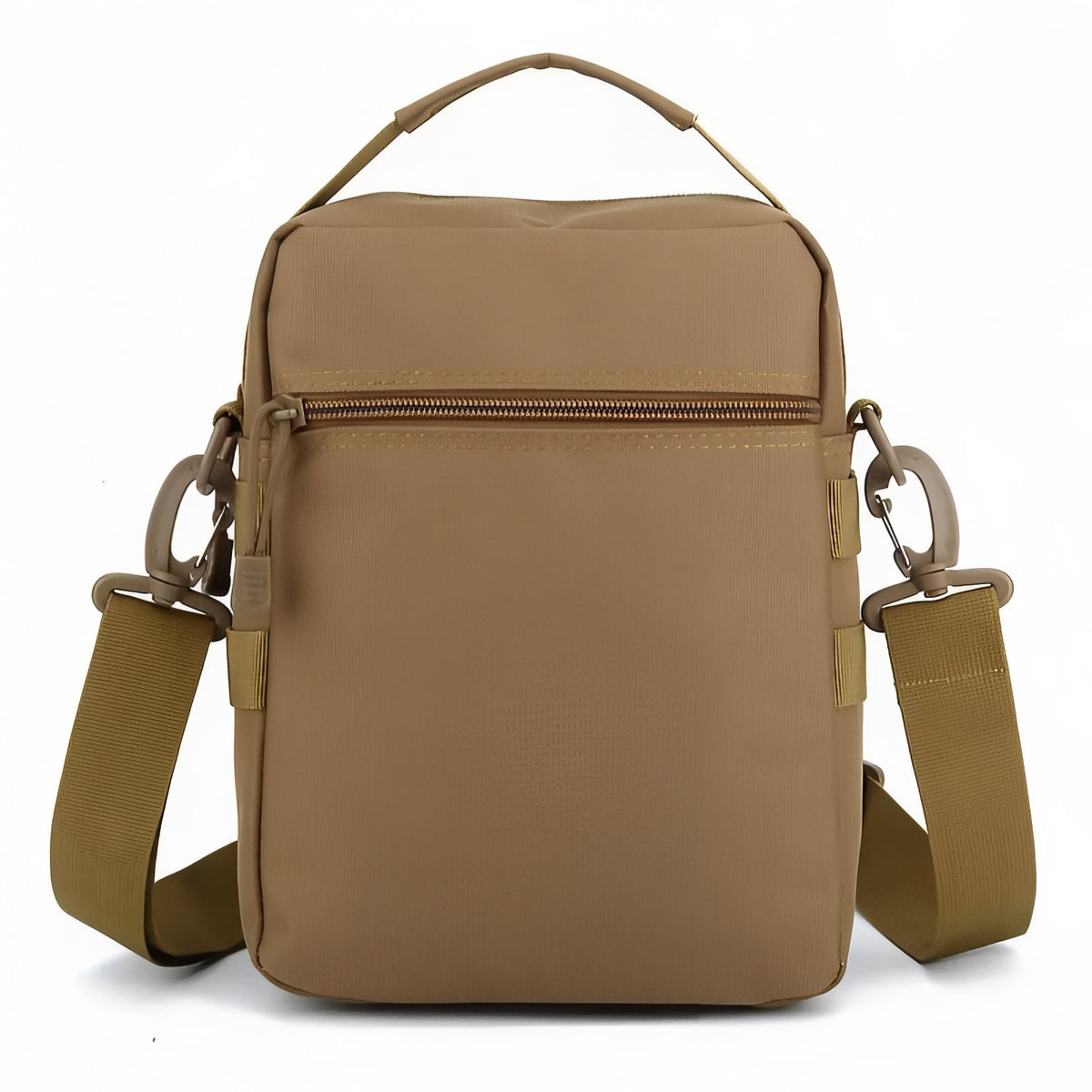 Hiking Shoulder Bag front view - Dark Brown