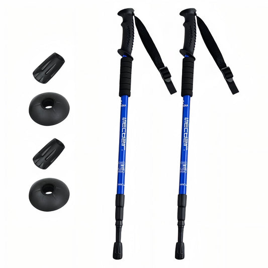 Lightweight Telescopic Hiking Pole - Sky Blue - 2 Poles (Complete Pair)