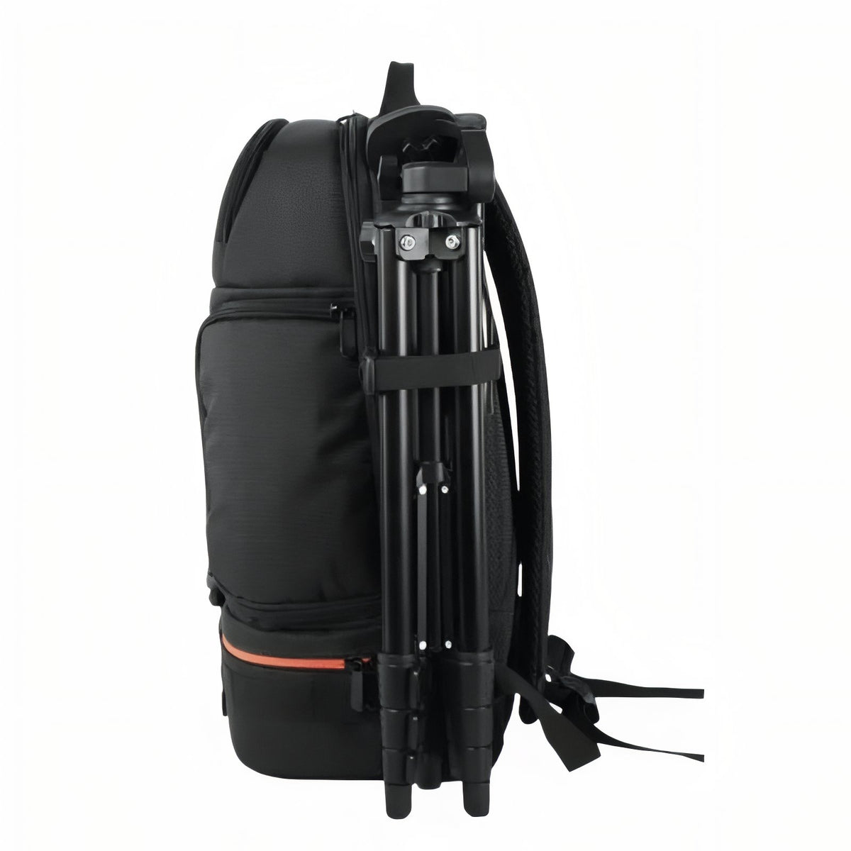 Hiking Special Camera Bag with tripod attached on the side - Orange - Gray - Red