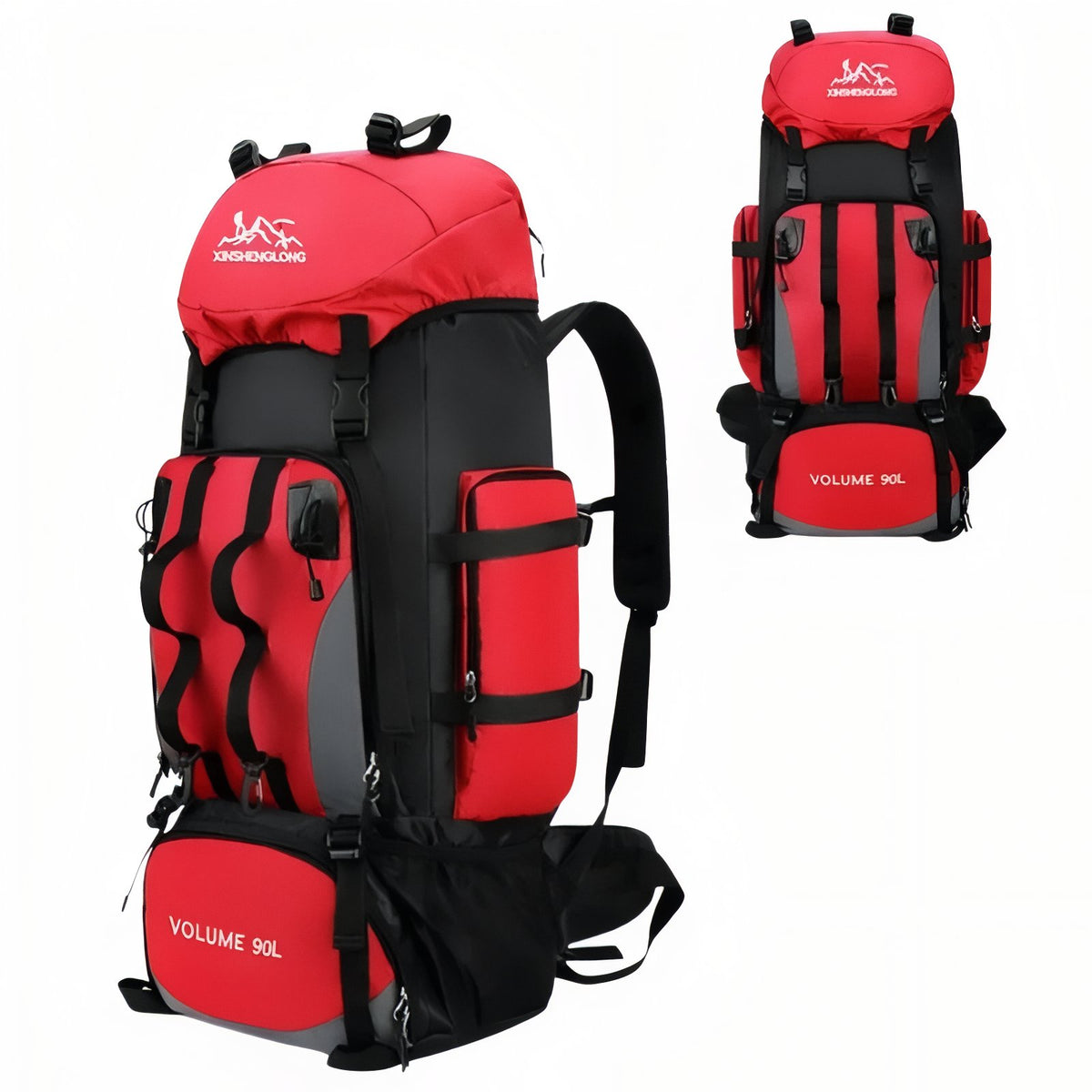 Trekking Backpack - Red - Without Rain Cover