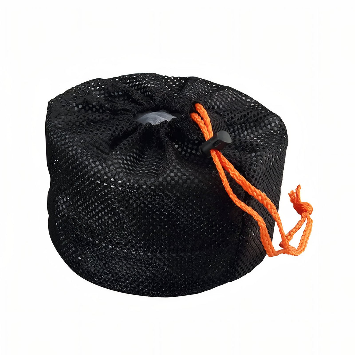 Popote Trek 2 Personnes gros plan du sac - Noir et Orange - Gris et Vert Fluo