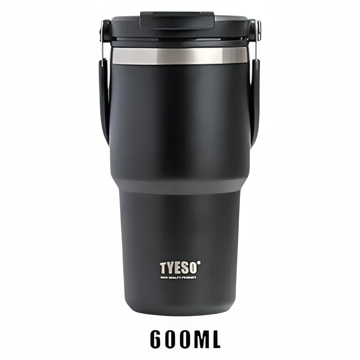 Matte Black Insulated Mug with Spout - 600ml