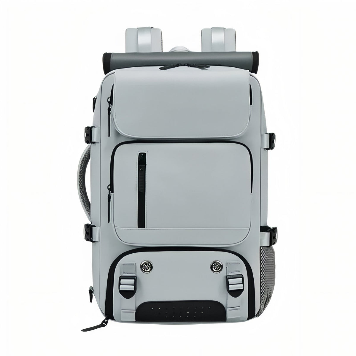 Practical Multi-Compartment Travel Bag - Grey