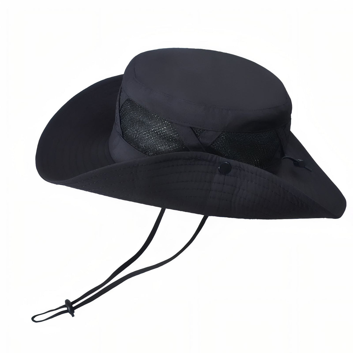Chapeau de Randonnée Ventilé - Noir - 55-60cm