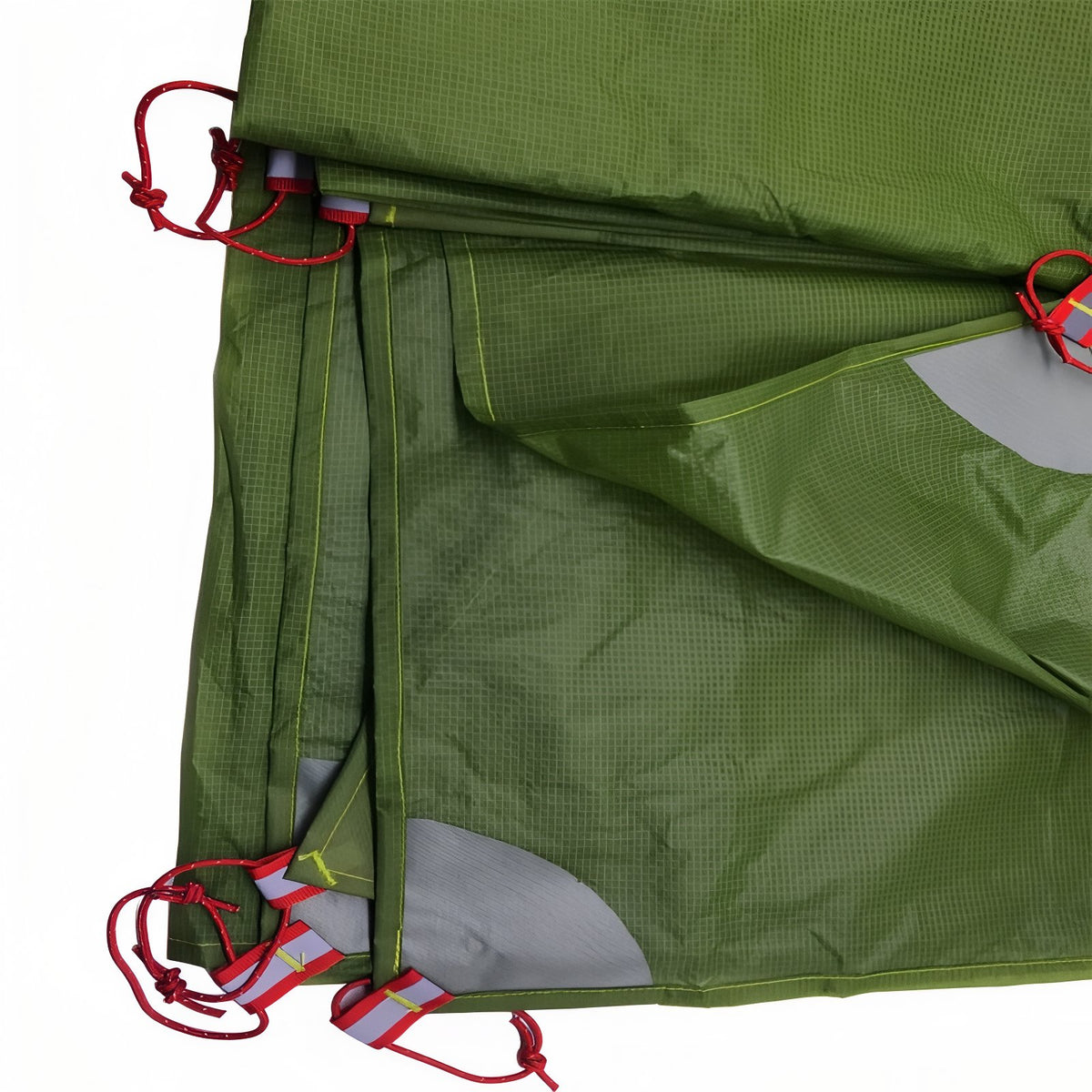 Ultra Light Hiking Tarp pocket detail - Light Grey - Olive Green - Olive Brown