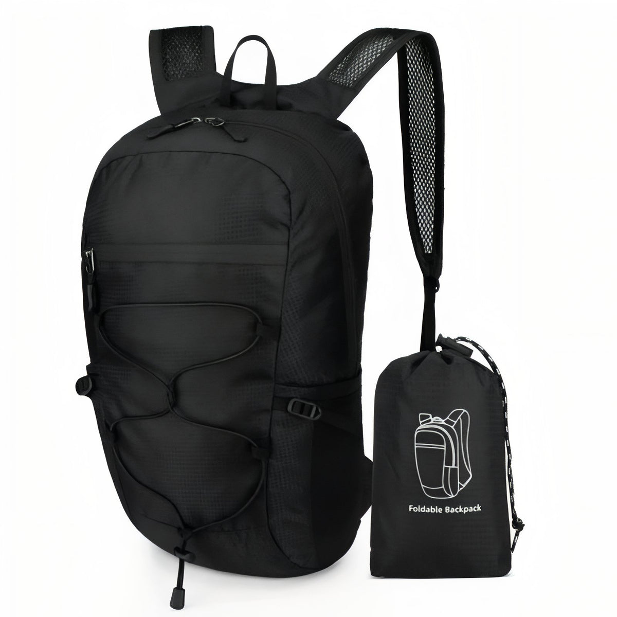 Sac à Dos Pliable et Imperméable - Noir
