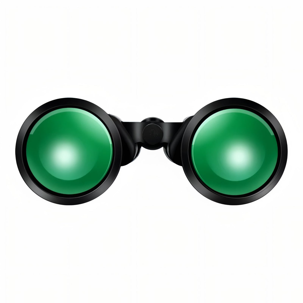 Jumelles Randonnée Puissante 60X70 vue de face - Noir et Vert