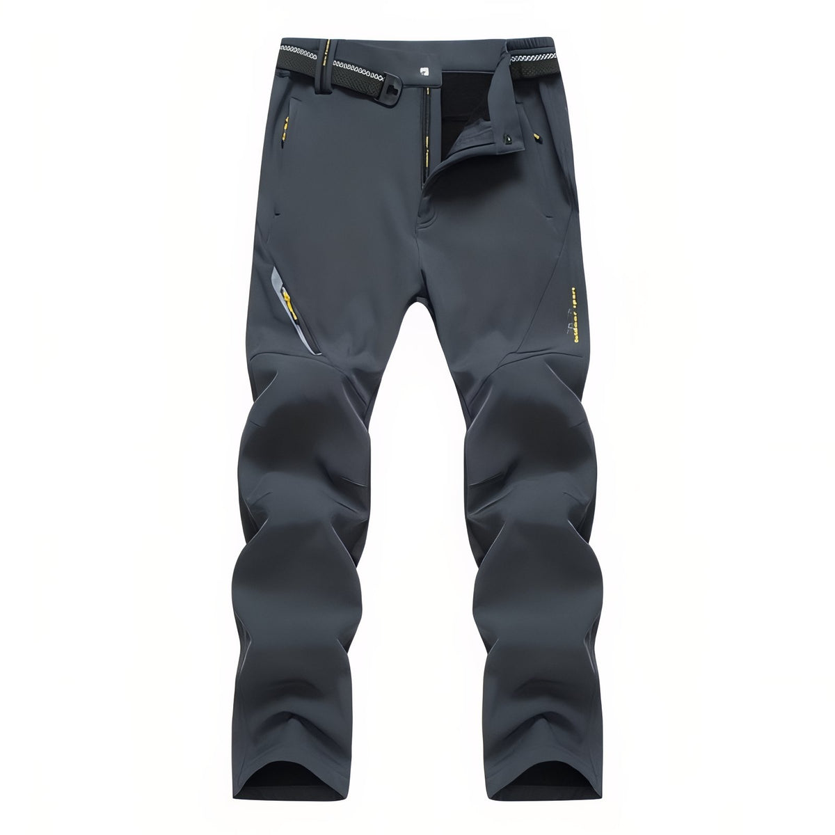 Men's Fleece-Lined Hiking Pants - Anthracite Grey