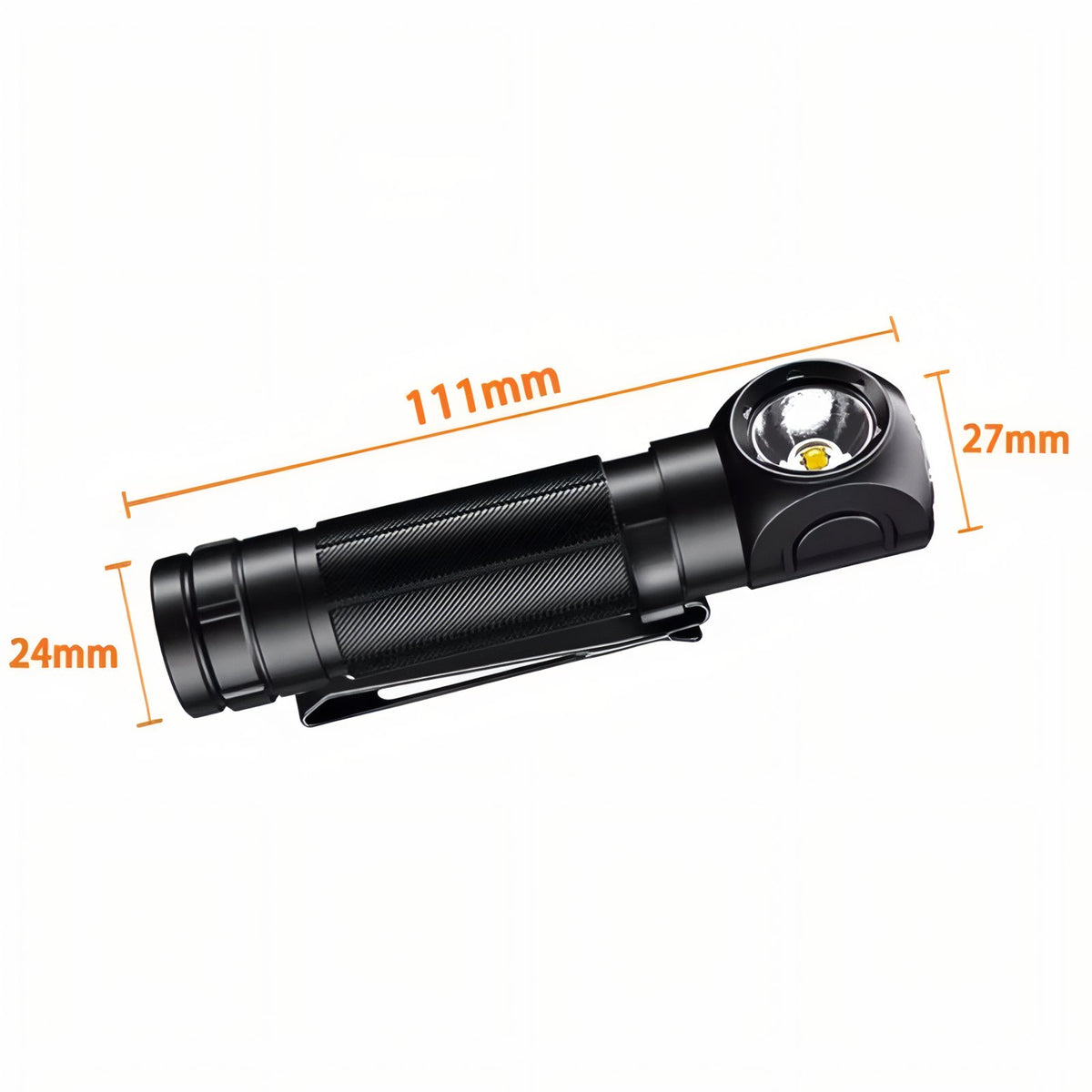 Headlamp size guide - 2000mAh - 3400mAh