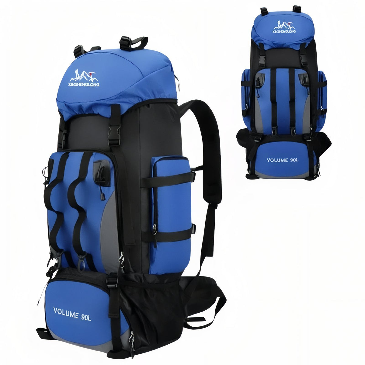 Trekking Backpack - Light Blue - Without Rain Cover
