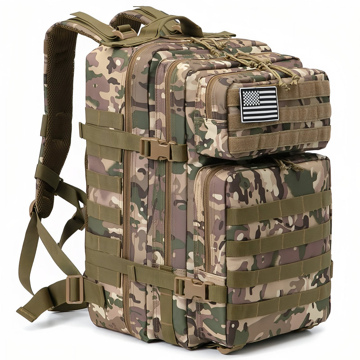 Sac à Dos Camouflage 45L - Marron Beige