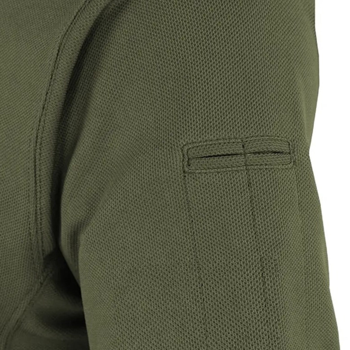 Men's Sweat-Wicking Hiking T-Shirt close-up sleeve detail - Green - Powder Pink - Cobalt Blue - White - Deep Black - Turquoise - Sky Blue - Light Blue - Charcoal Gray - Navy Blue