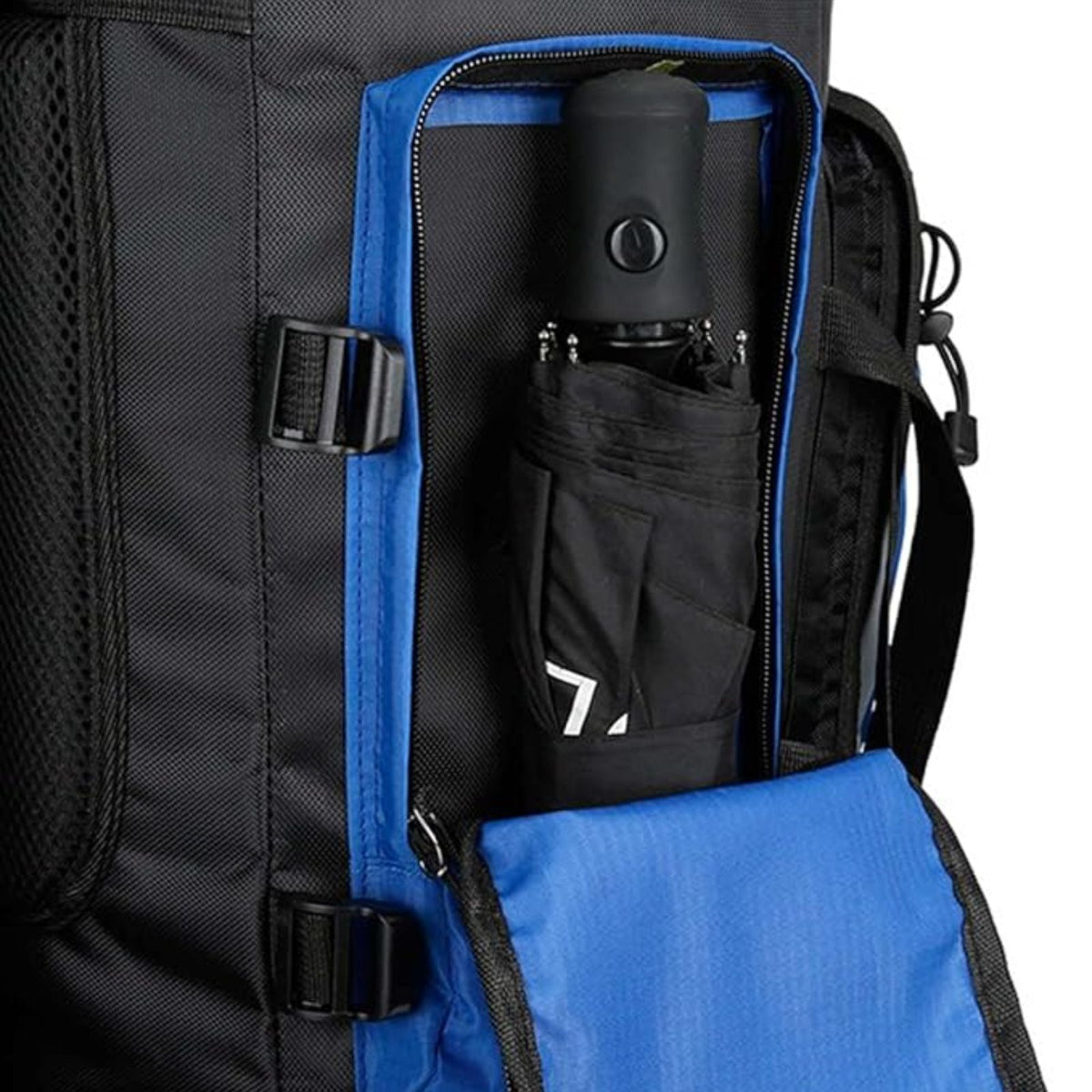 Trekking Backpack open compartment - Light Blue - Red - Green - Navy Blue - Black