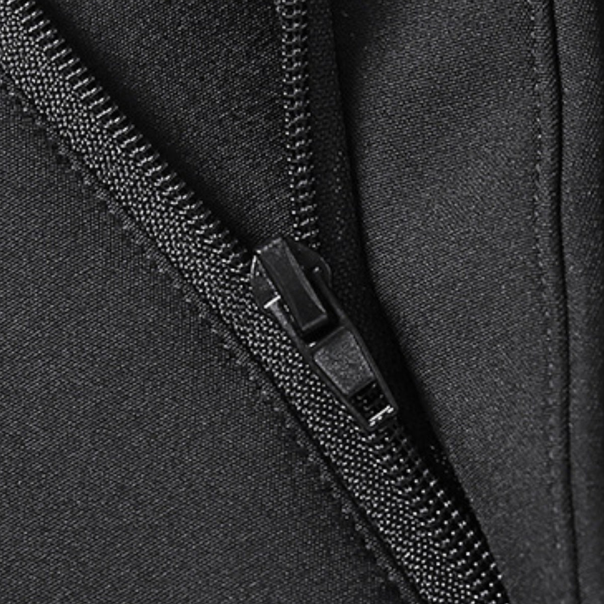 Men's Hiking Fleece Pants close-up zip closure - Black - Gray - Navy Blue