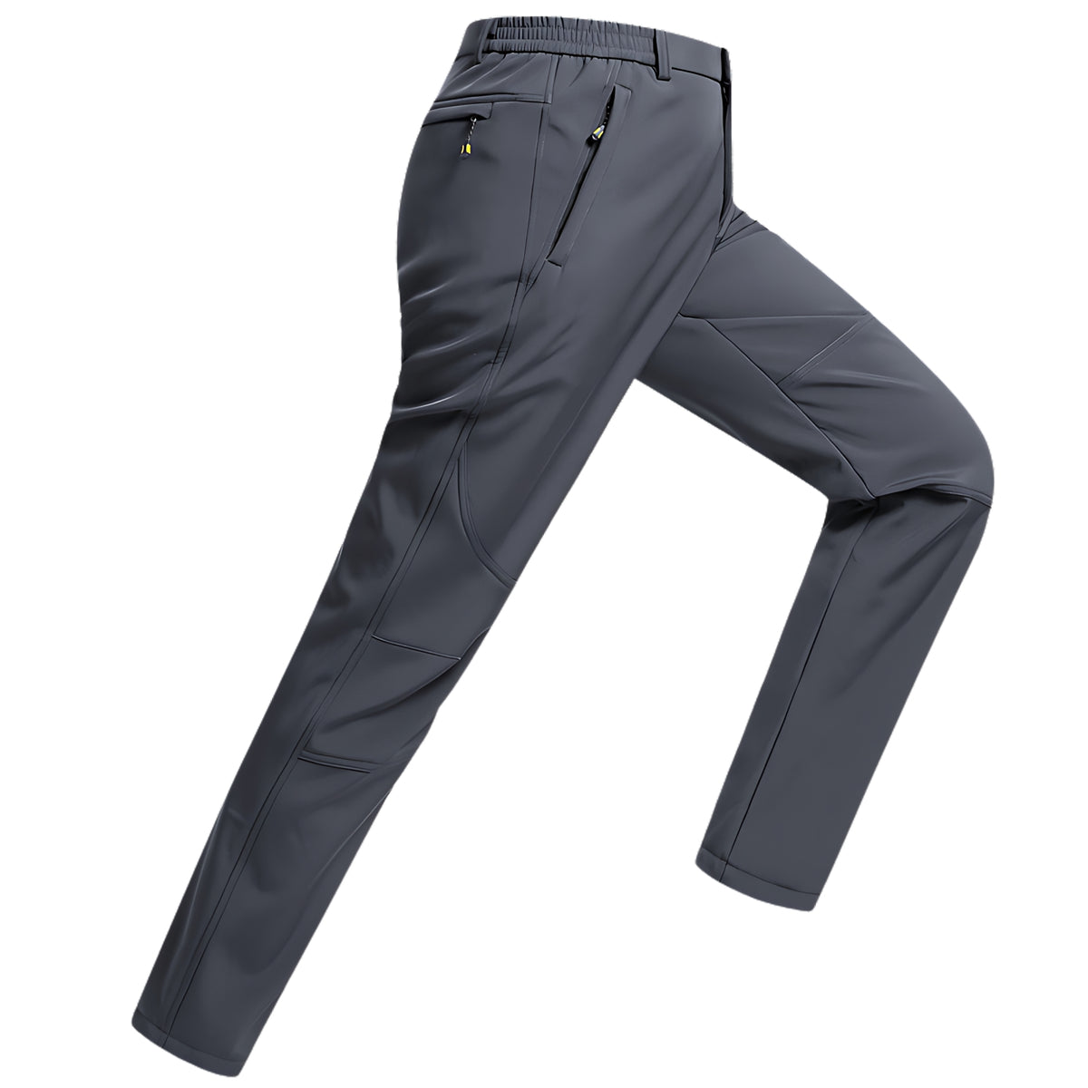 Men's Fleece Hiking Pants - Grey