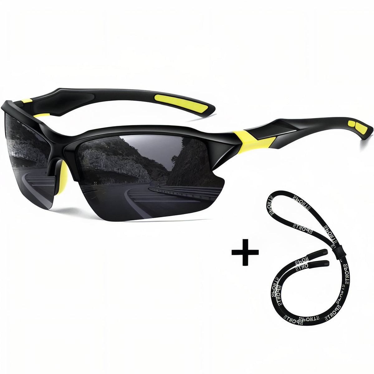 Lunette Randonnée Polarisée - Jaune et Noir