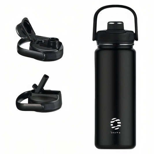 Stainless Steel Hiking Bottle - Matte Black