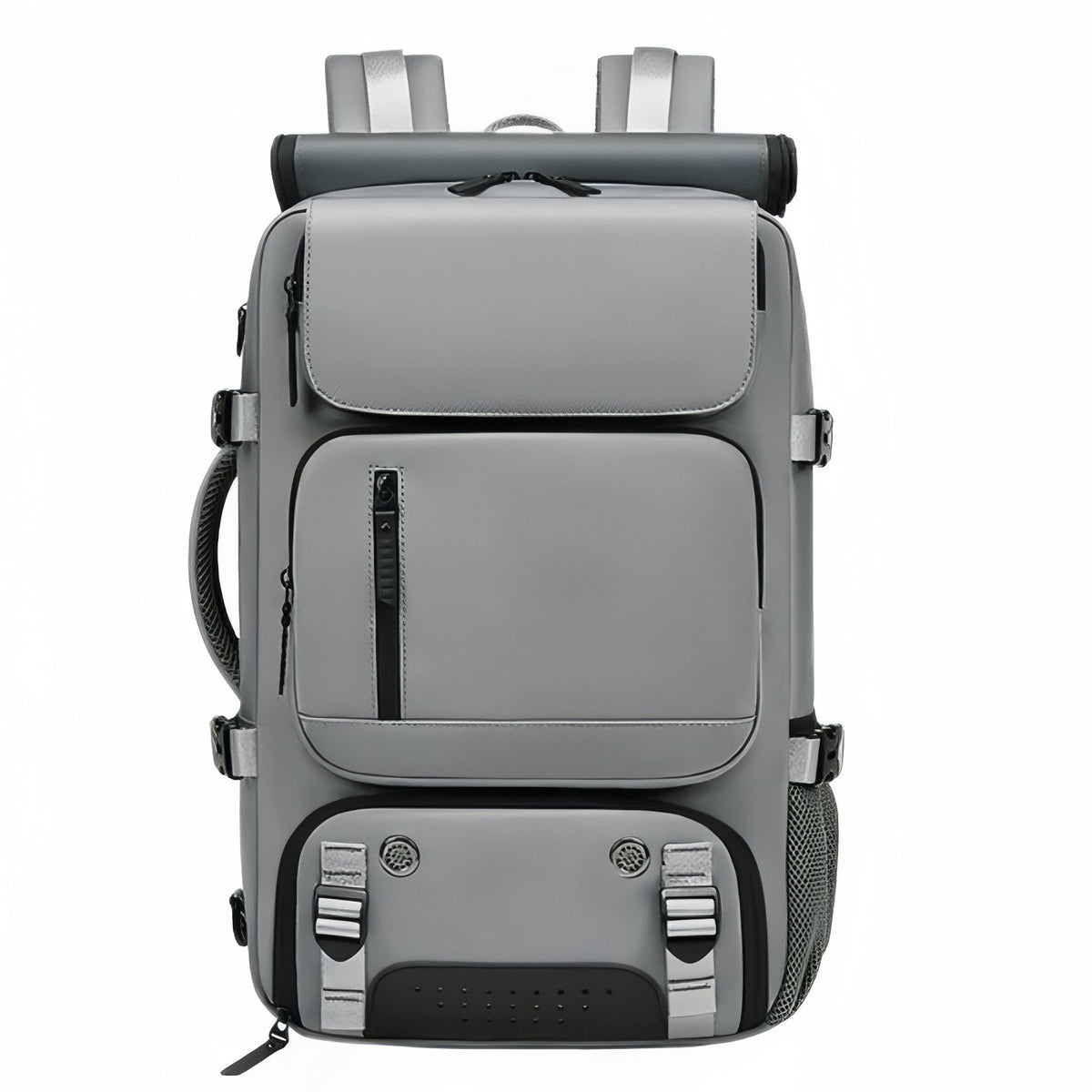 Practical Multi-Compartment Travel Bag - Dark Grey