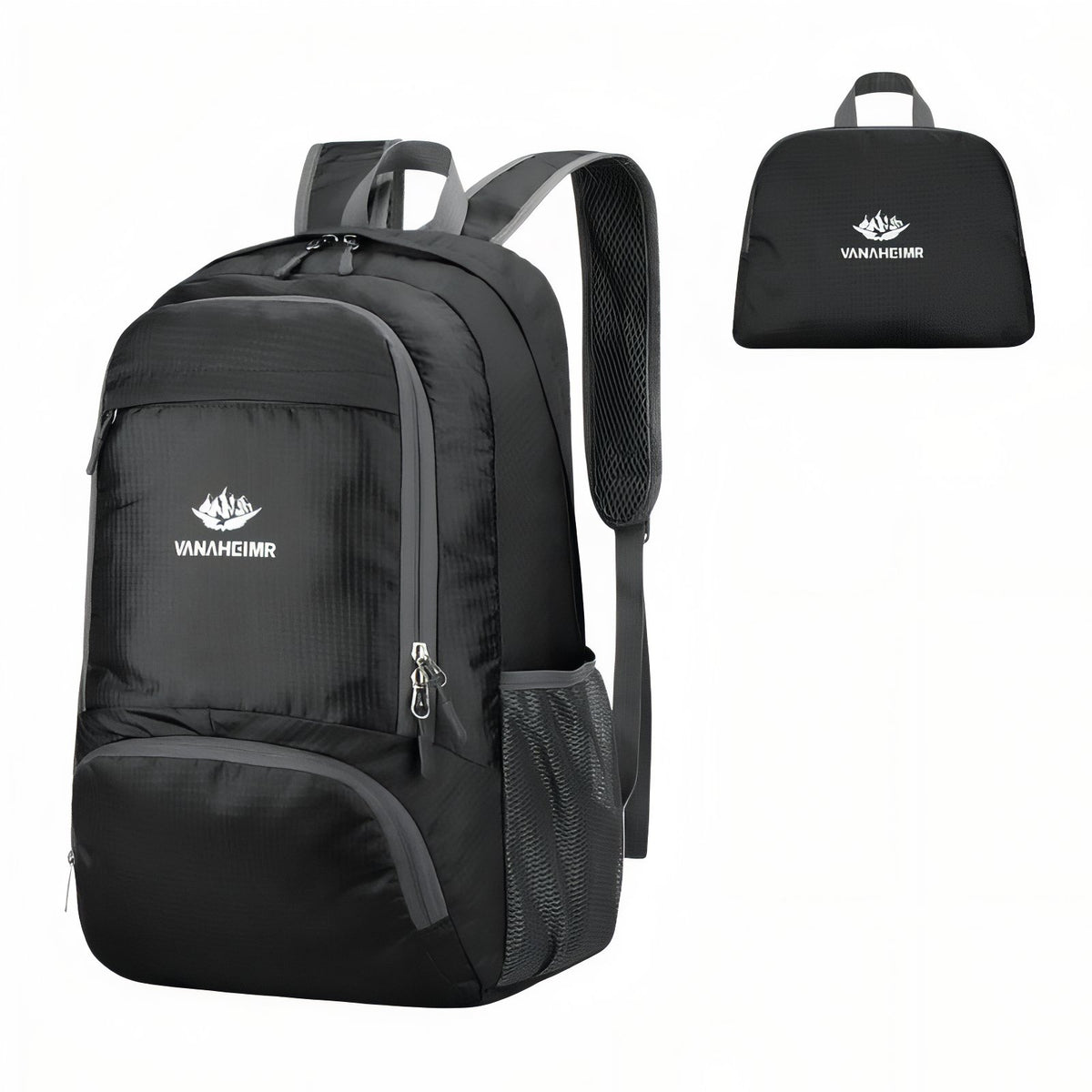 Lightweight Waterproof Backpack - Black