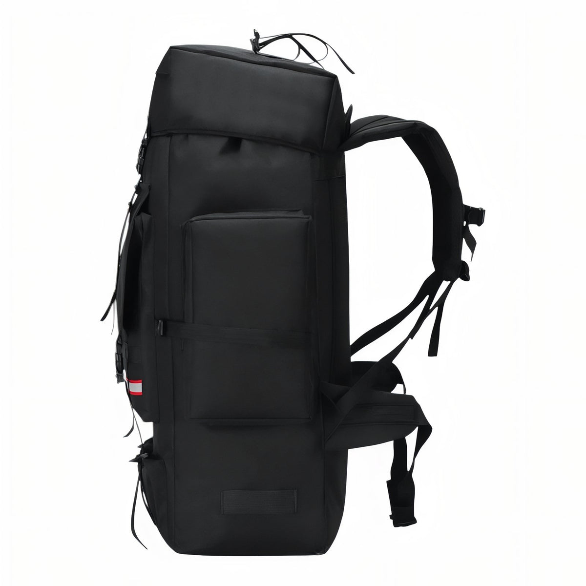130L Trek Bag side view - Black