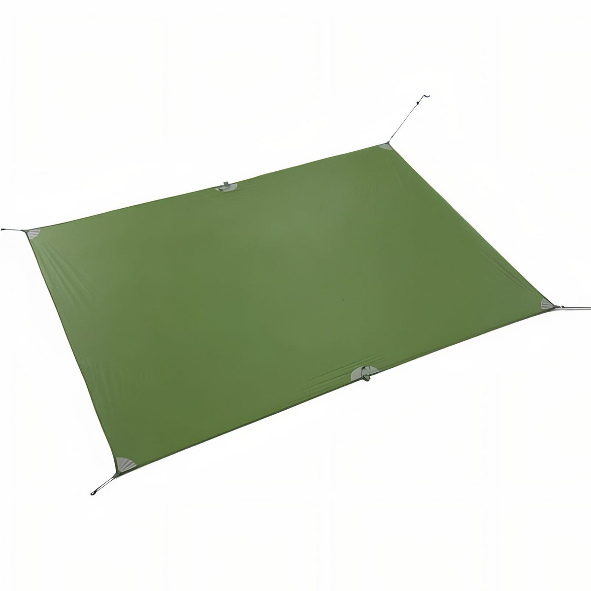 Ultra Light Hiking Tarp full product view - Olive Green