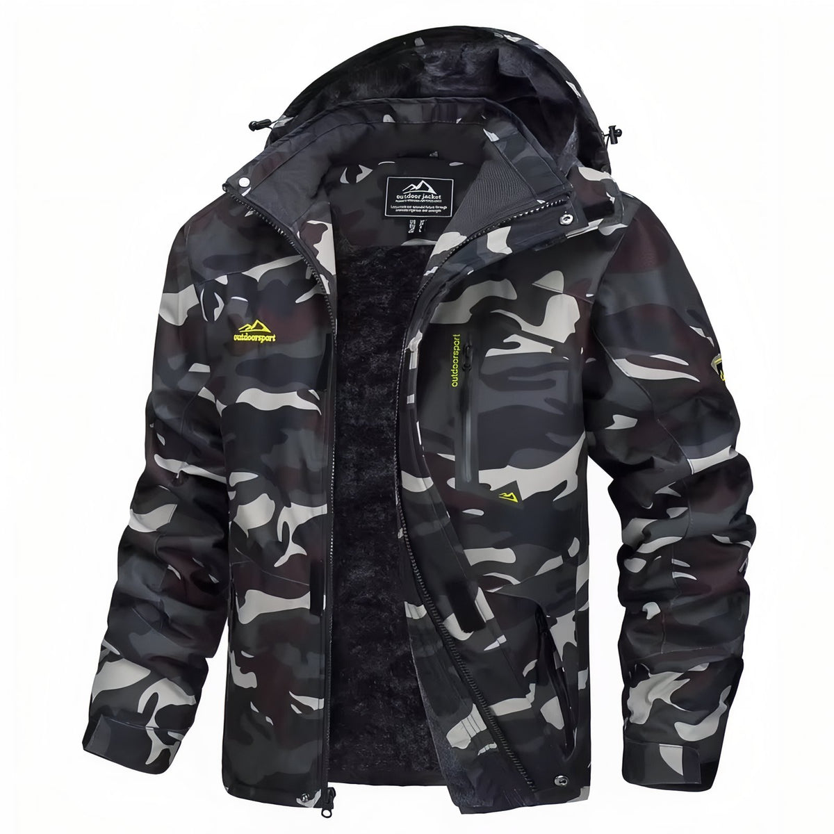 Veste Camouflage Randonnée - Noir