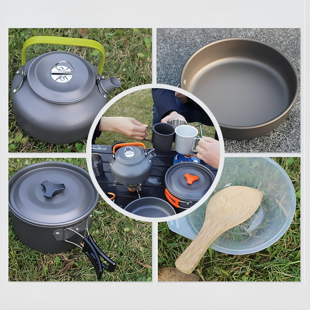 Kit Popote 3 Personnes in use articles - Kit A - Kit B - Kit C - Kit D
