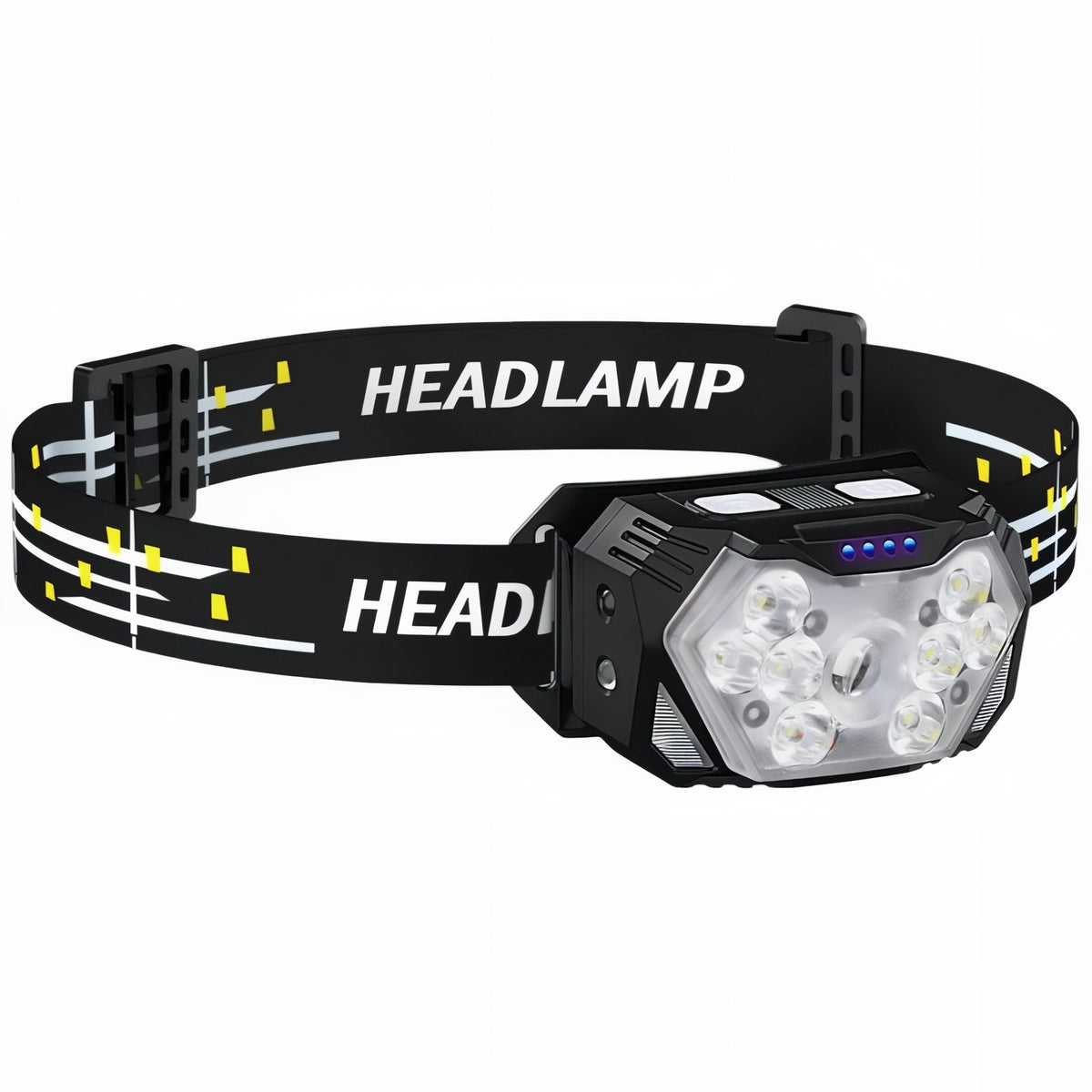 Lampe Frontale LED Puissante - Noir