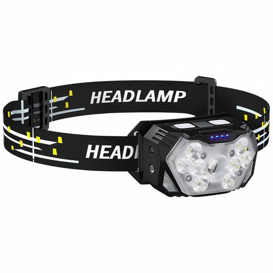 Powerful LED Headlamp - Black
