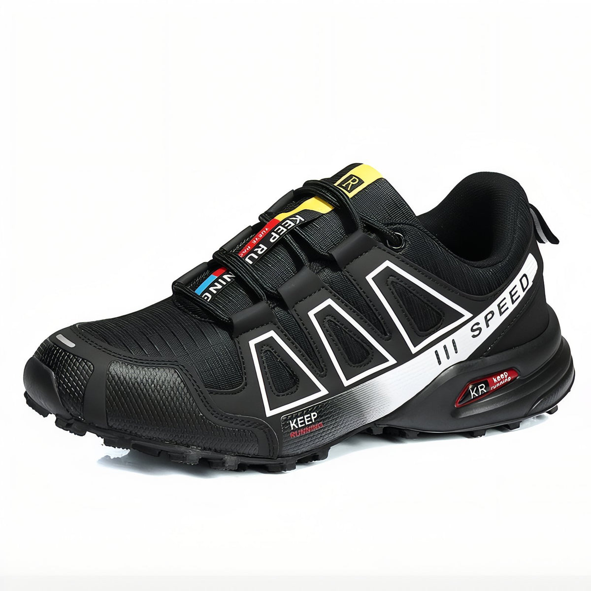 Men's Urban Walking Shoes - Black and Silver