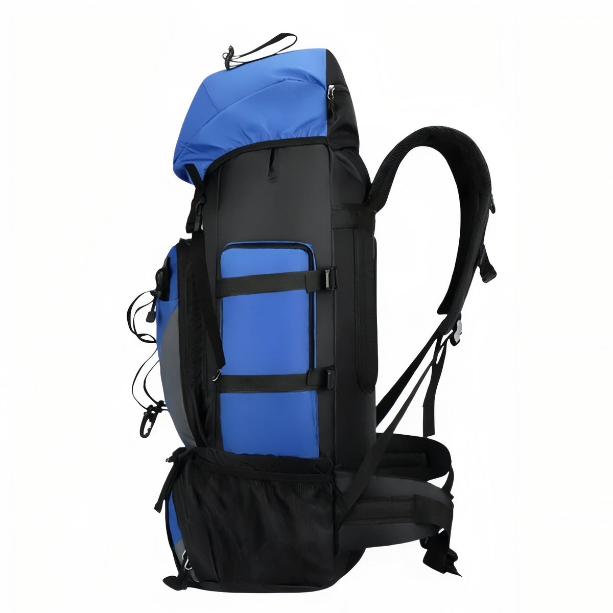 Trekking Backpack side view - Light Blue