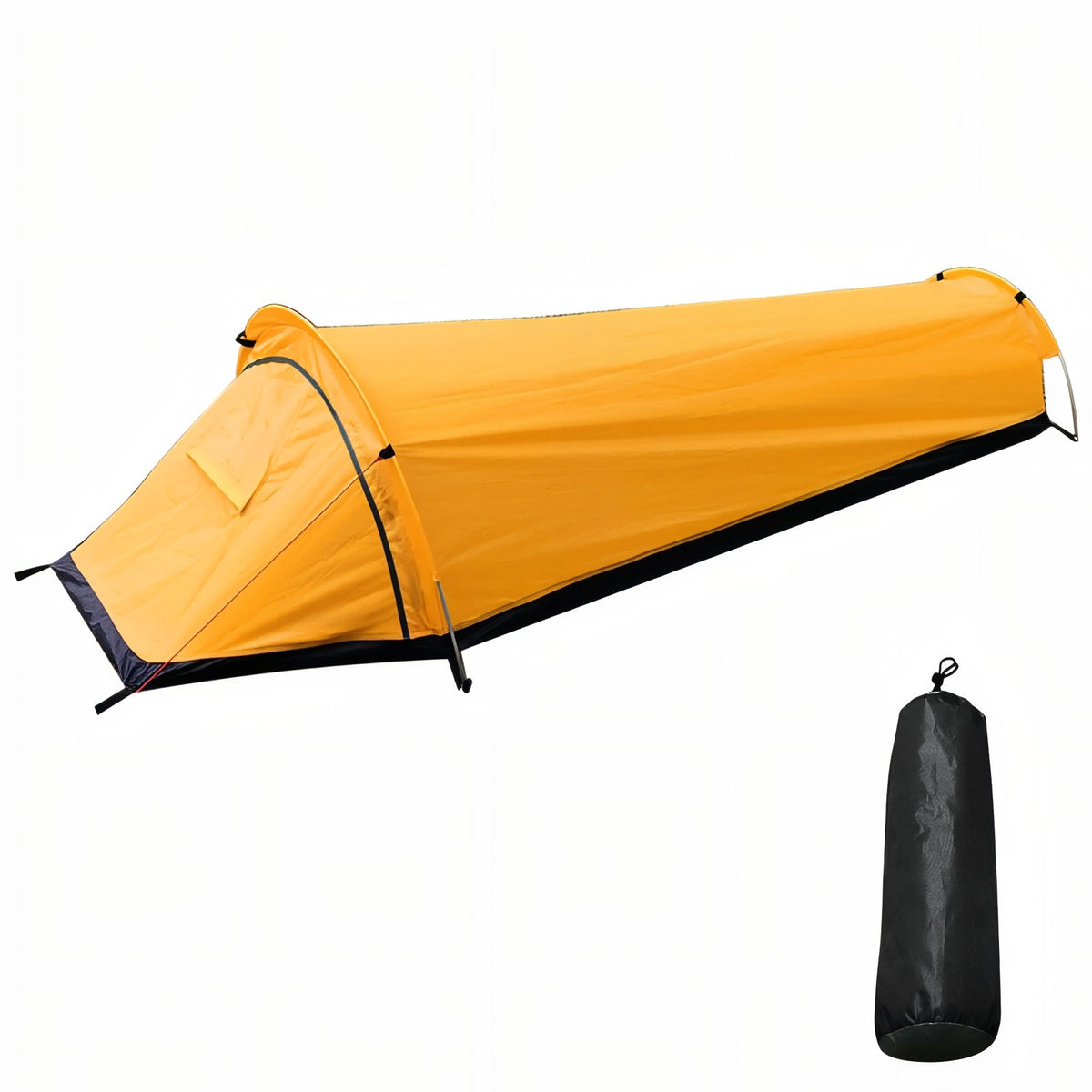 1-Person Hiking Tent - Yellow and Black