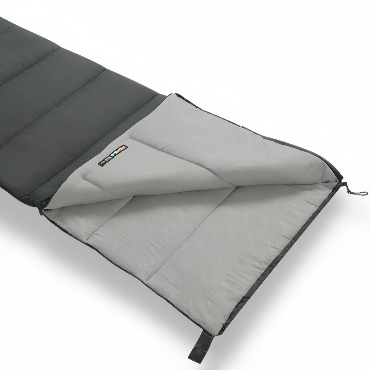 Sac De Couchage Été Léger & Compact compartiment ouvert - Vert Olive - Bleu Foncé - Gris Foncé