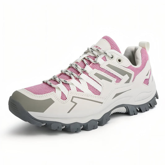 Women's Low Hiking Shoe - Pink and Gray