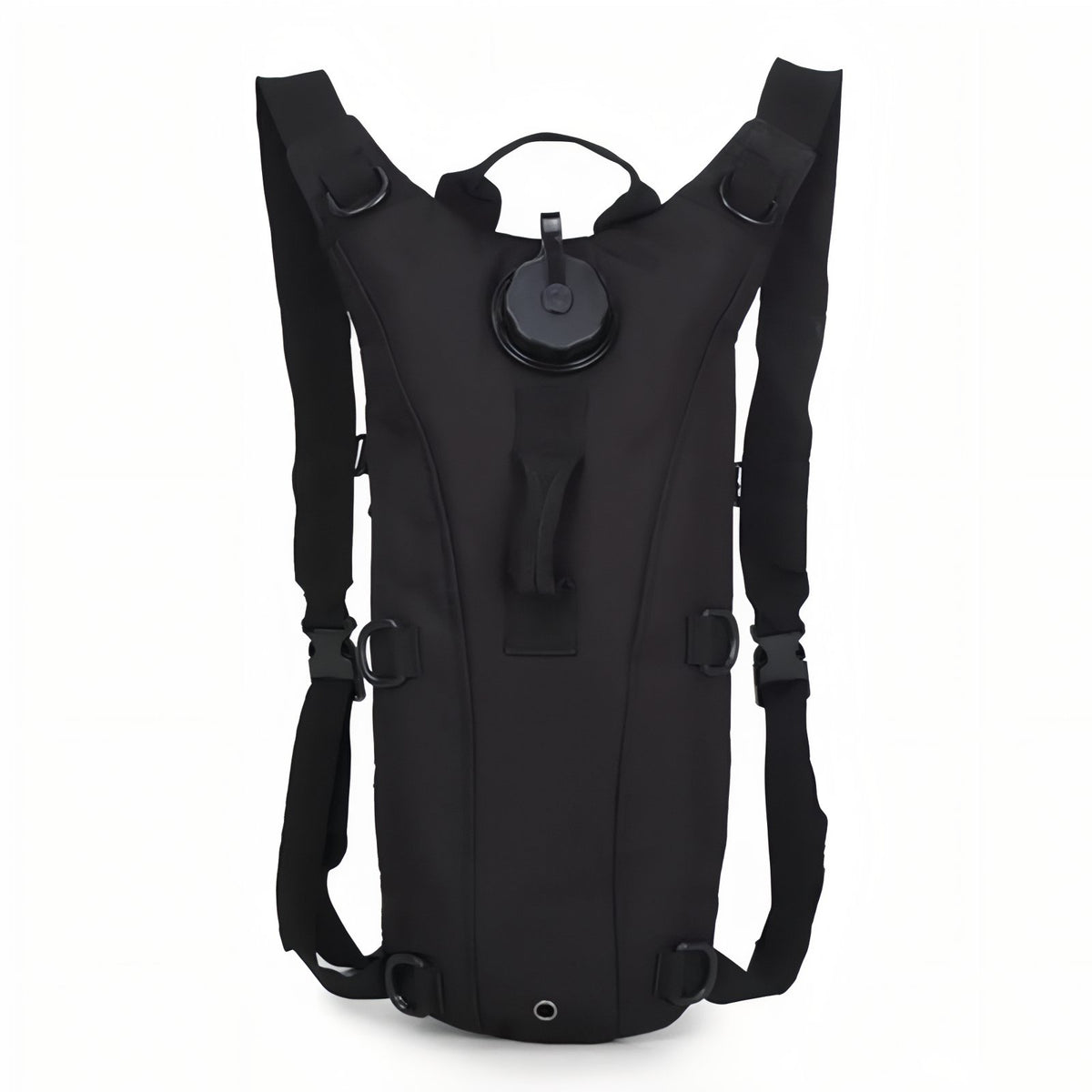 Sac Gourde Randonnée 3L vue avant produit - Noir