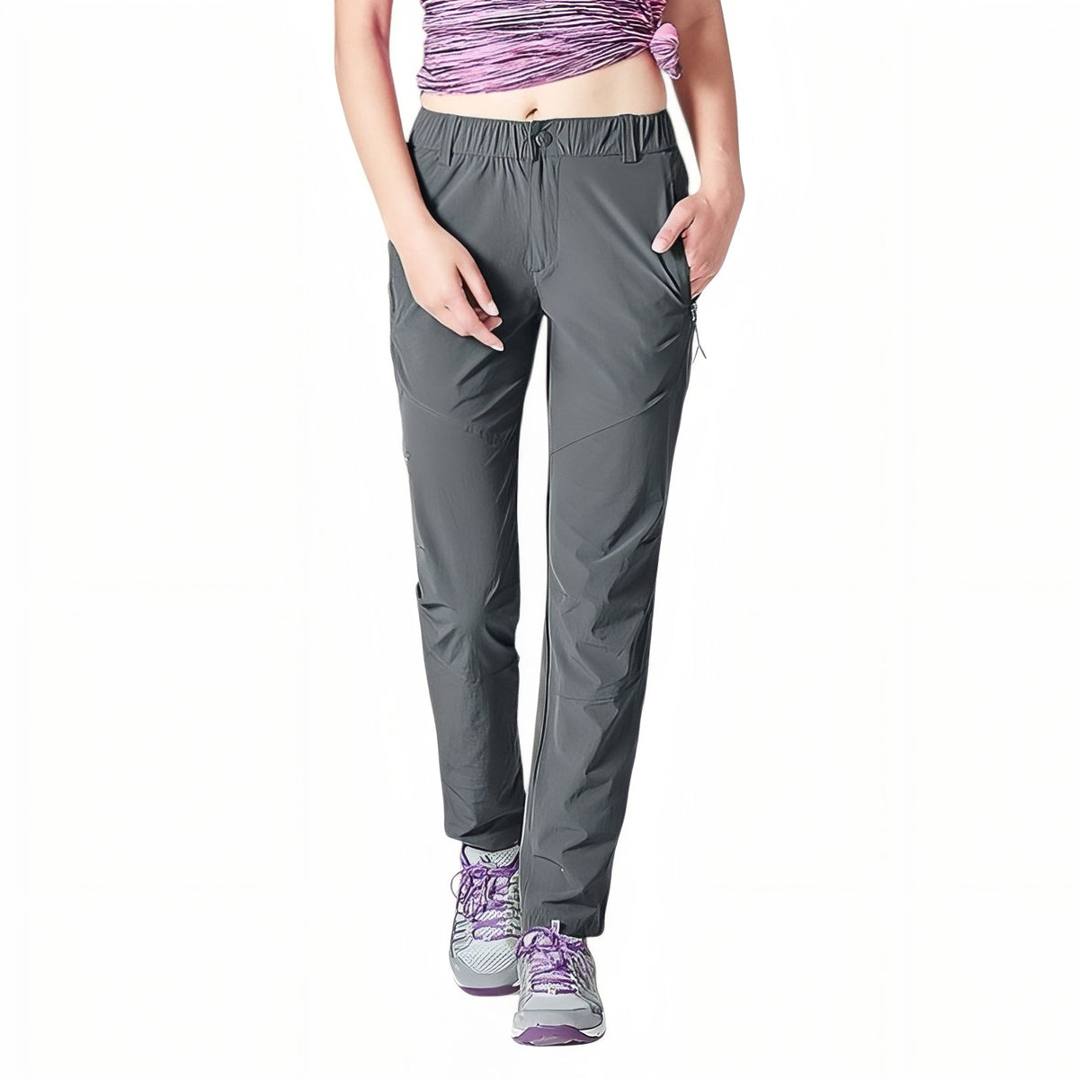 Women's Summer Hiking Pants - Dark Gray